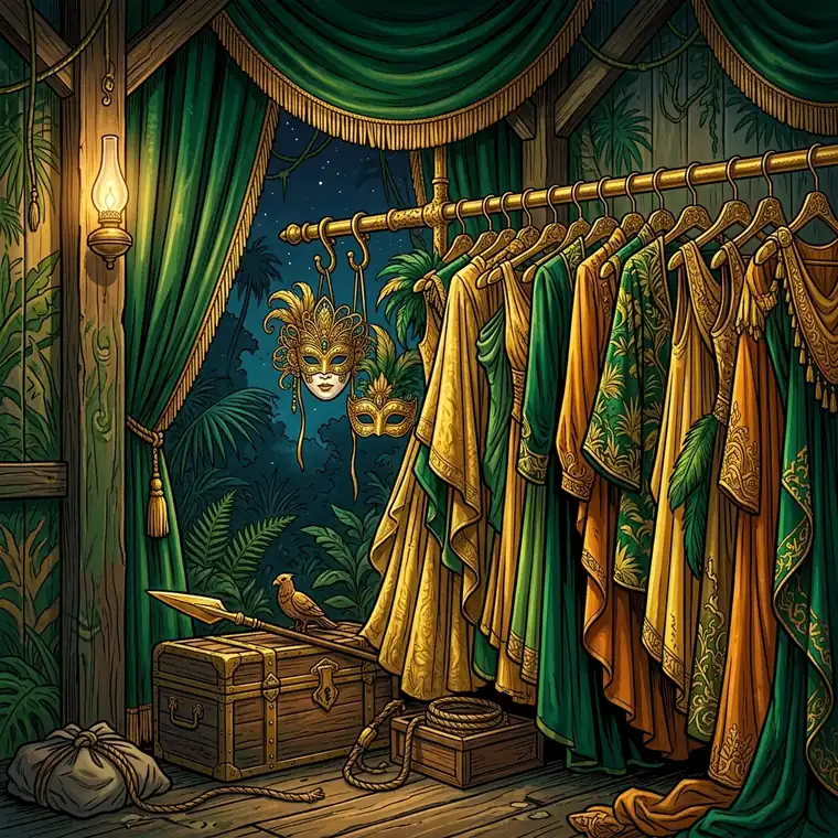 La garde-robe des rôles : costumes et masques en coulisses — des scénarios pour débuter à deux
